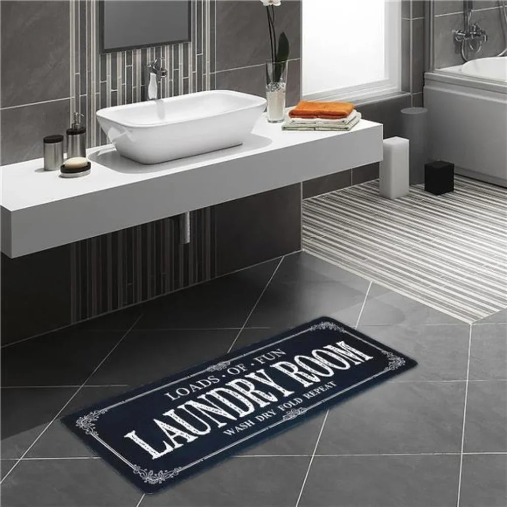 Laundry Room Rug Runner Non Slip Laundry Mats Mudroom Runner Farmhouse Kitchen